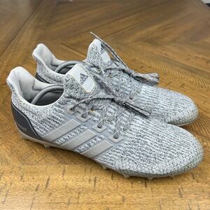 Adidas Ultraboost Football Cleats Mens 12 Gray Silver Boost Low PE RARE CG4815
